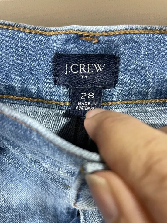 J. Crew Classic Light Wash Denim Cutoff Shorts - Picture 2 of 3